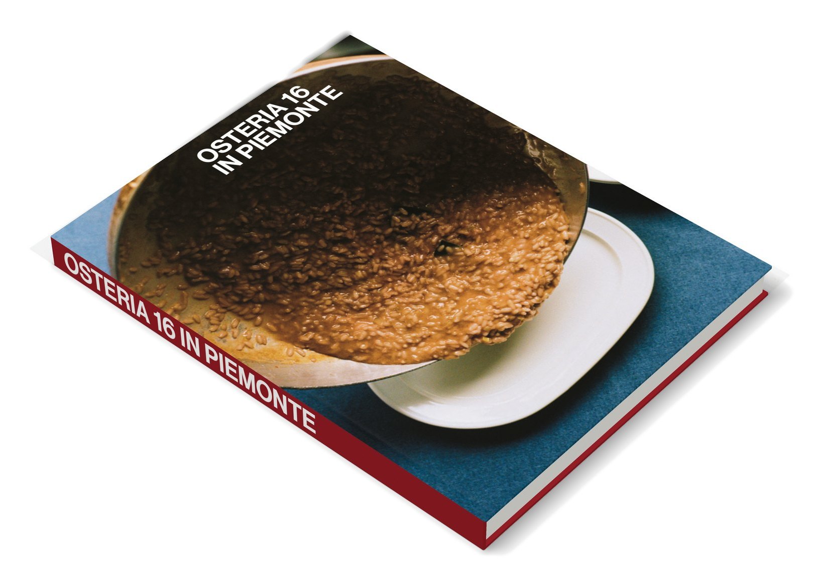 Osteria 16 in Piemonte, the book seen from the side