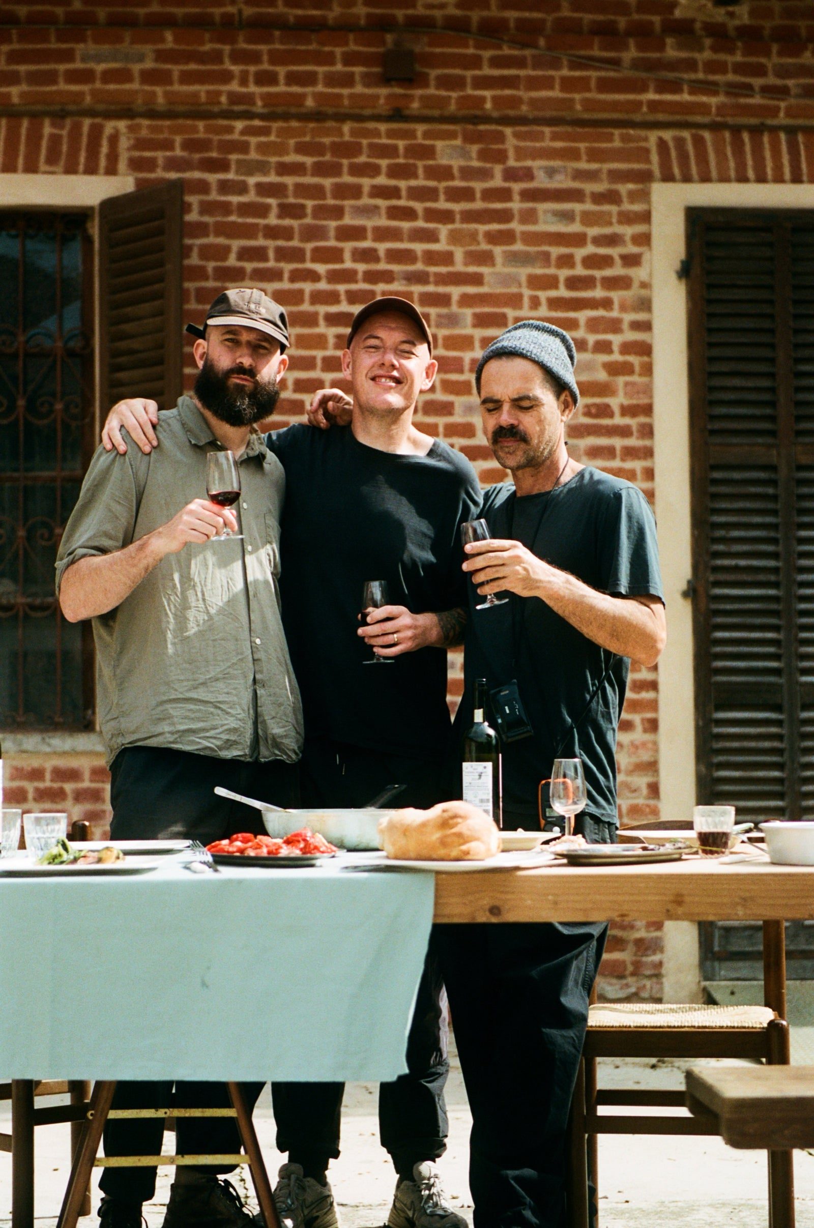 The team at the table in Piemonte