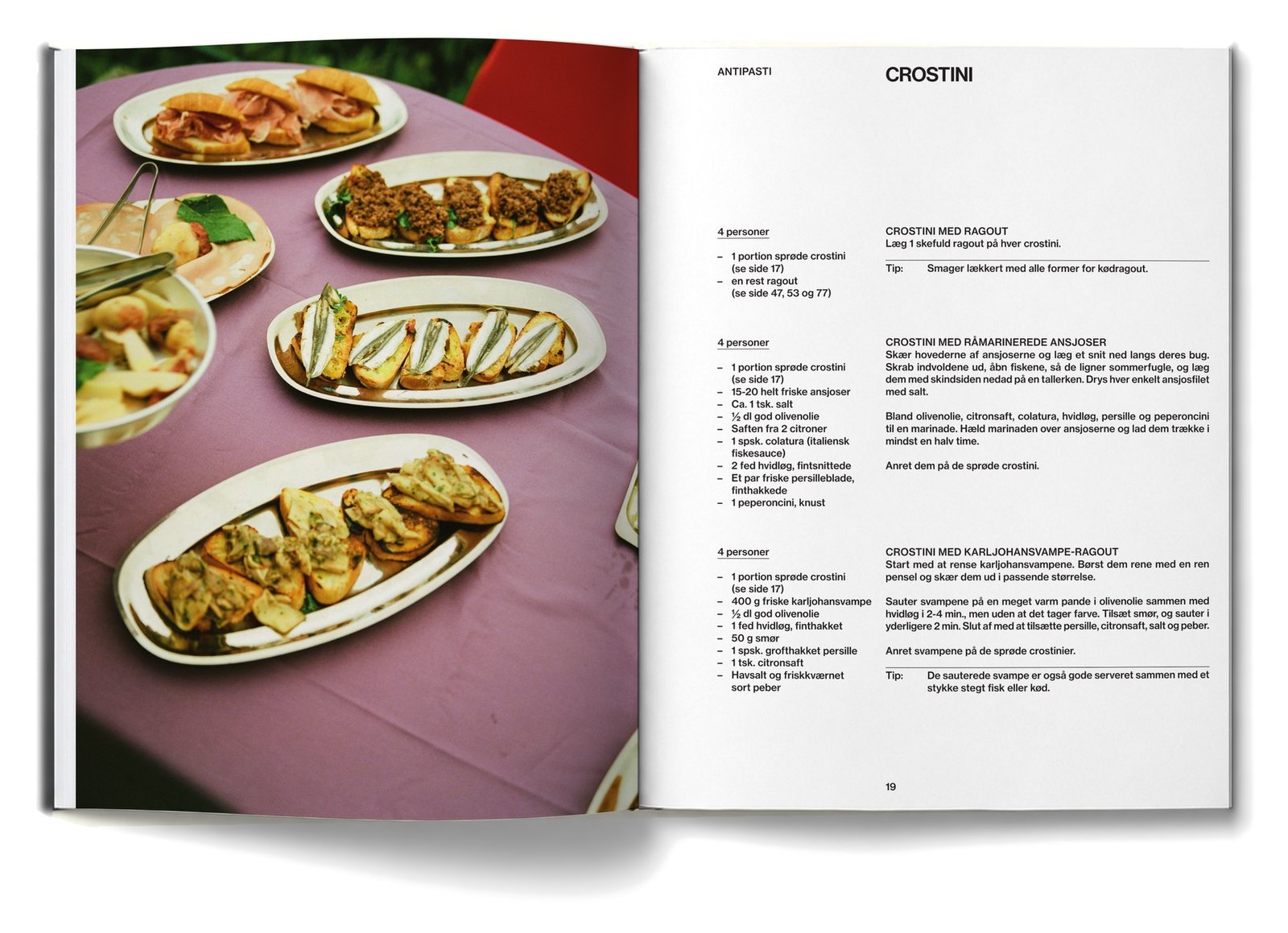 Spread, pages 18 and 19